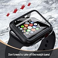 Vista 4 de pzoz Funda compatible con Apple Watch Series 2 / Series 3 con protector de pantalla de 1.654 pulgadas, accesorios delgado, cobertura completa