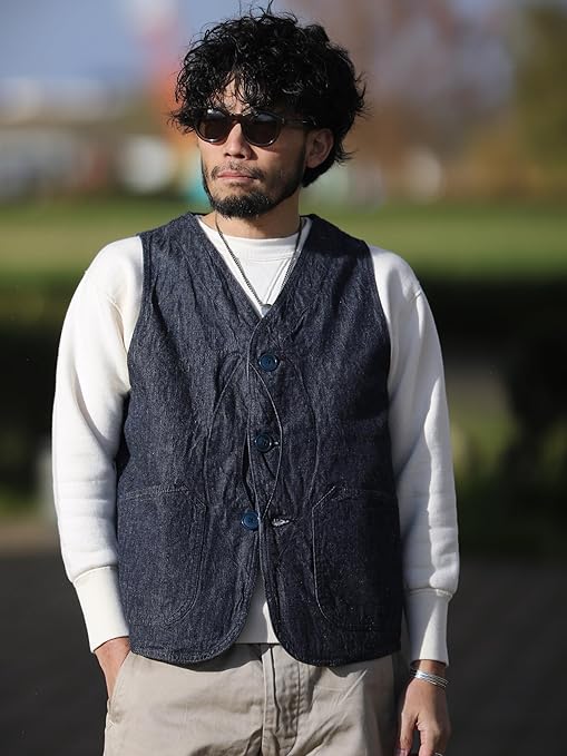 トップス TCB jeans Huntsman Vest Choco Duck TCB Jeans_Huntsman Vest_Chocolate Duck – JeansShopSpiral