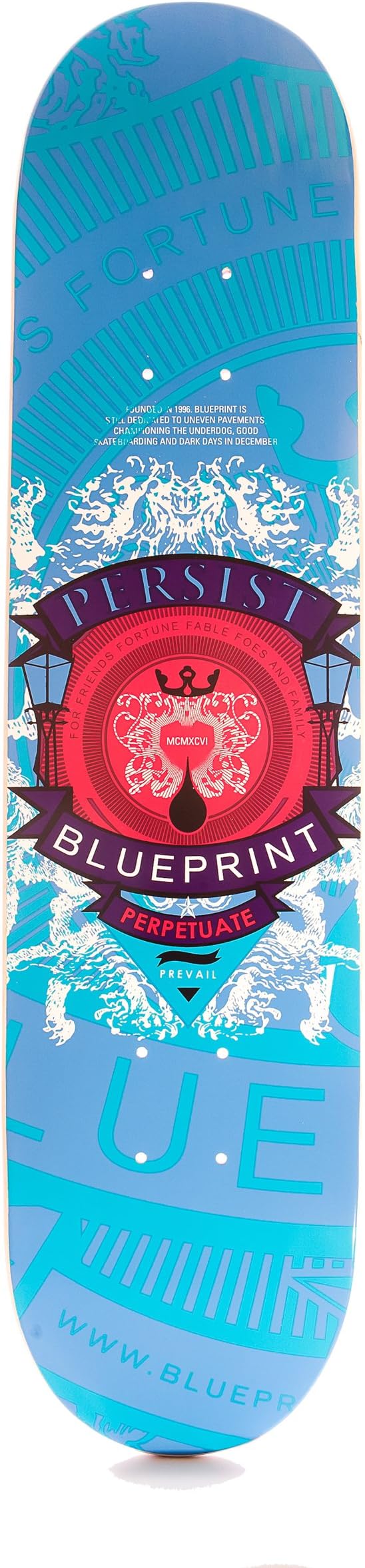Blueprint Skateboards Courage Color Deck (Blue, 7.5-Inch)