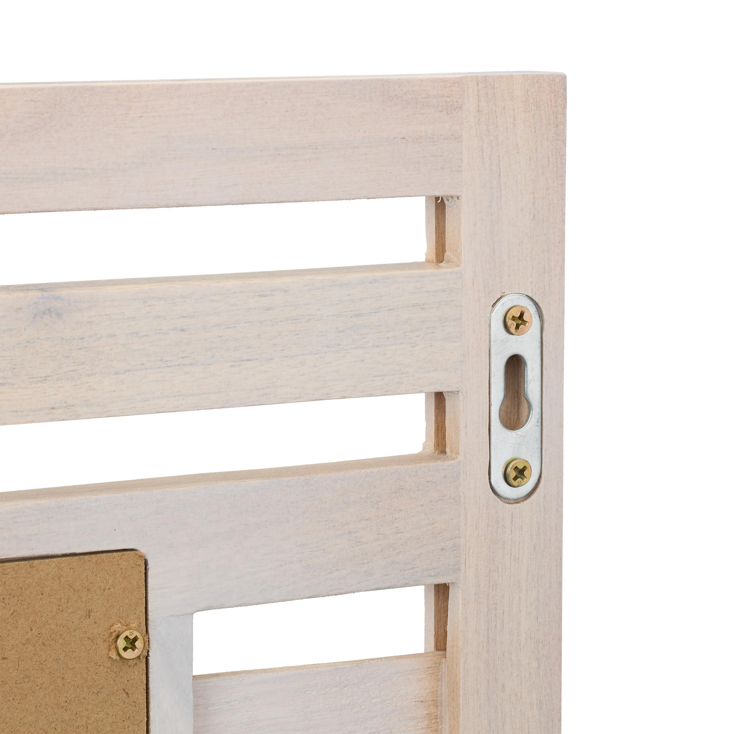 Relaxdays Espejo Baño con Estante, de Pared, Marco de Madera de Nogal, Rectangular, 70 x 50 x 12 cm, Colgante, Blanco