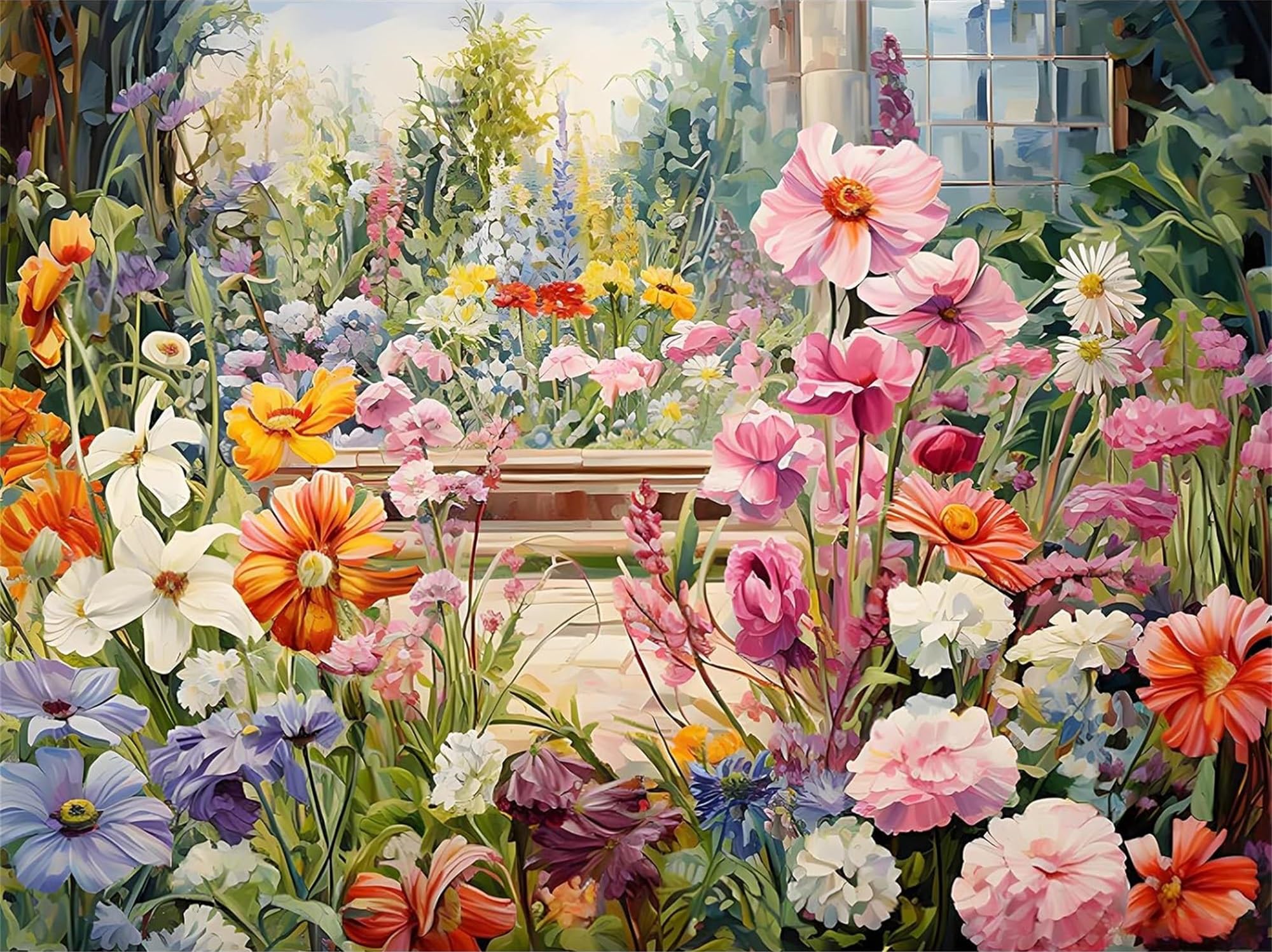 ZHOSOHO 5D Diamond Painting Kit for Adults,Diamond Art Kits for Beginner,Gem Art,Crystal Art Kits Full Round Drill for Home Wall Decor Gifts for Women, Men (Flower)