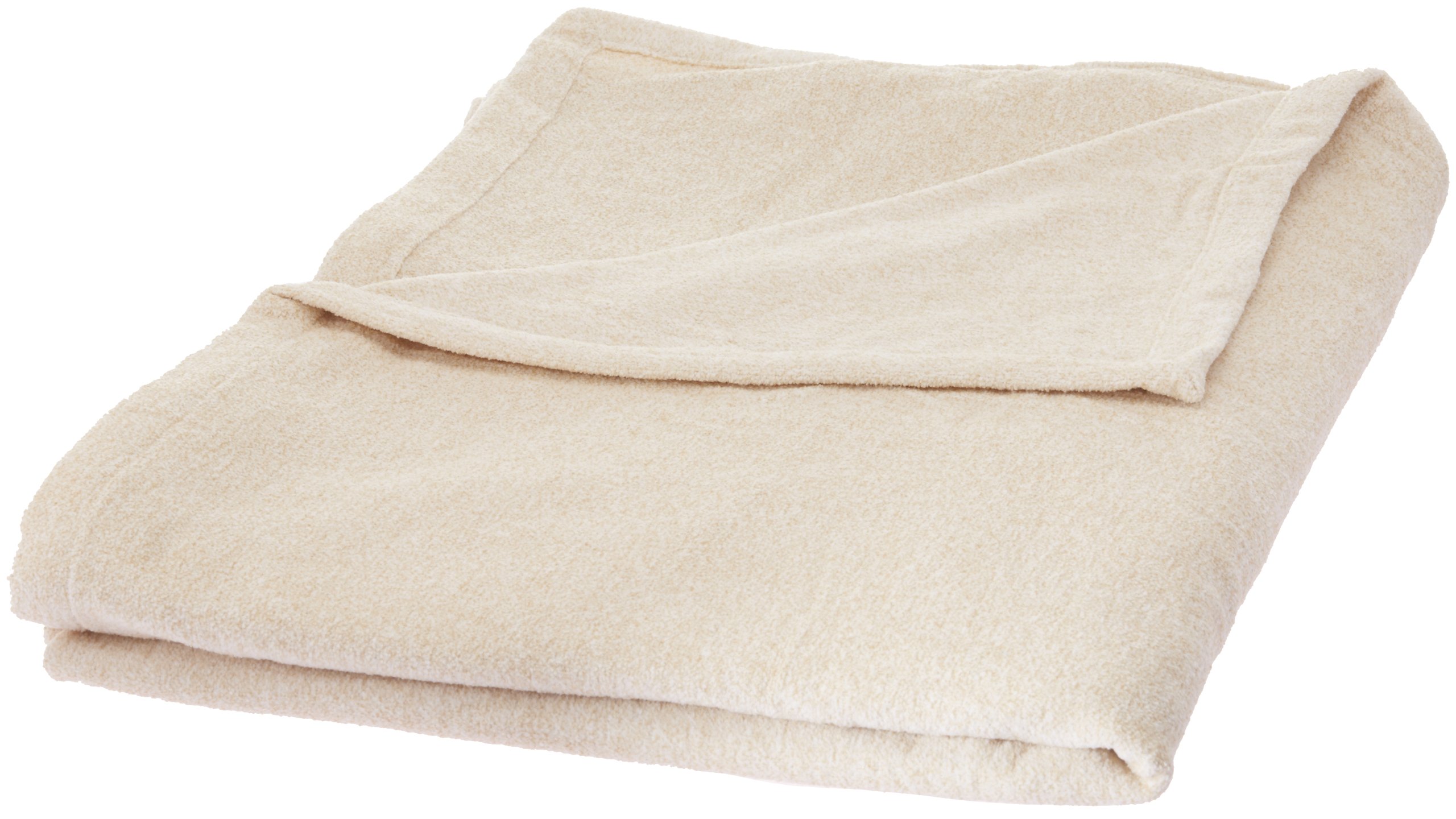 Maspar Melange Chenille-Vanilla/Simpl Beige 1 Double Bed Cover