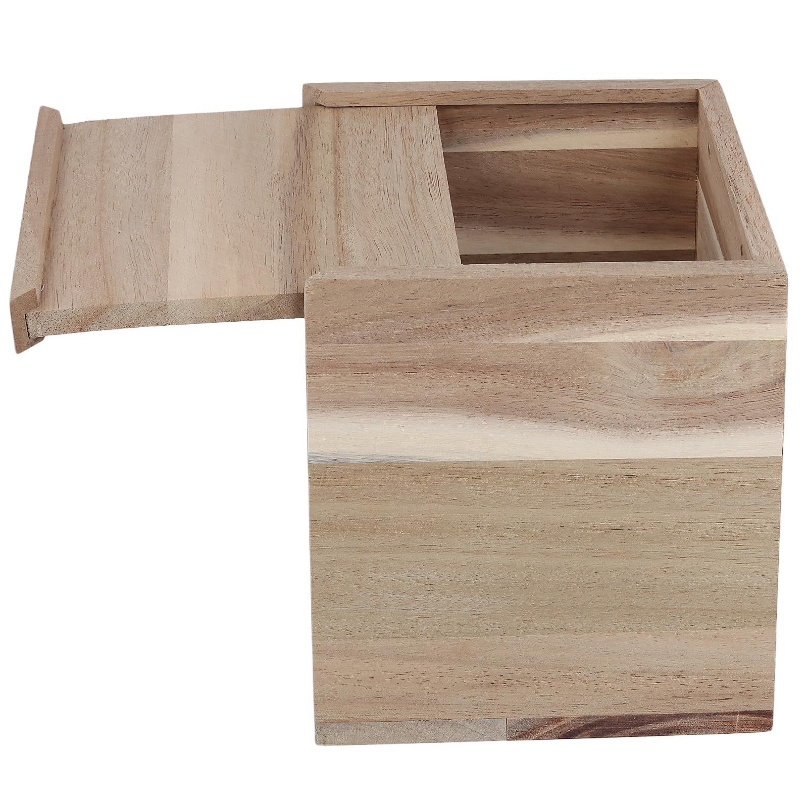 SINJEUN Taschentuchbox aus Holz, mit ausziehbarem Boden, dekorative Taschentuchboxen für Badezimmer, Schlafzimmer, Esstisch, Büro, 2 Stück
