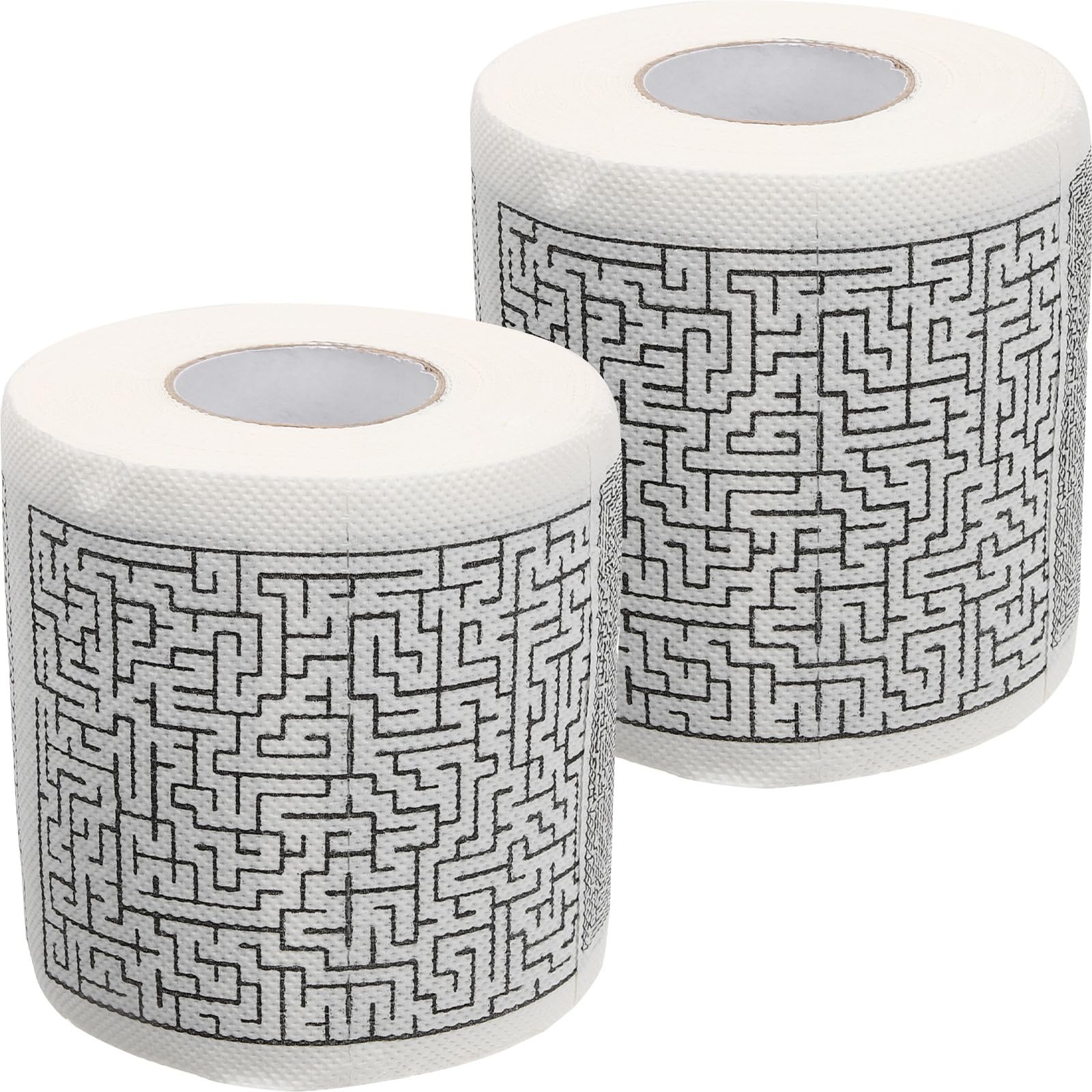 Papel higiénico de laberinto para solucionar la monotonía y decorar el baño con dos rollos