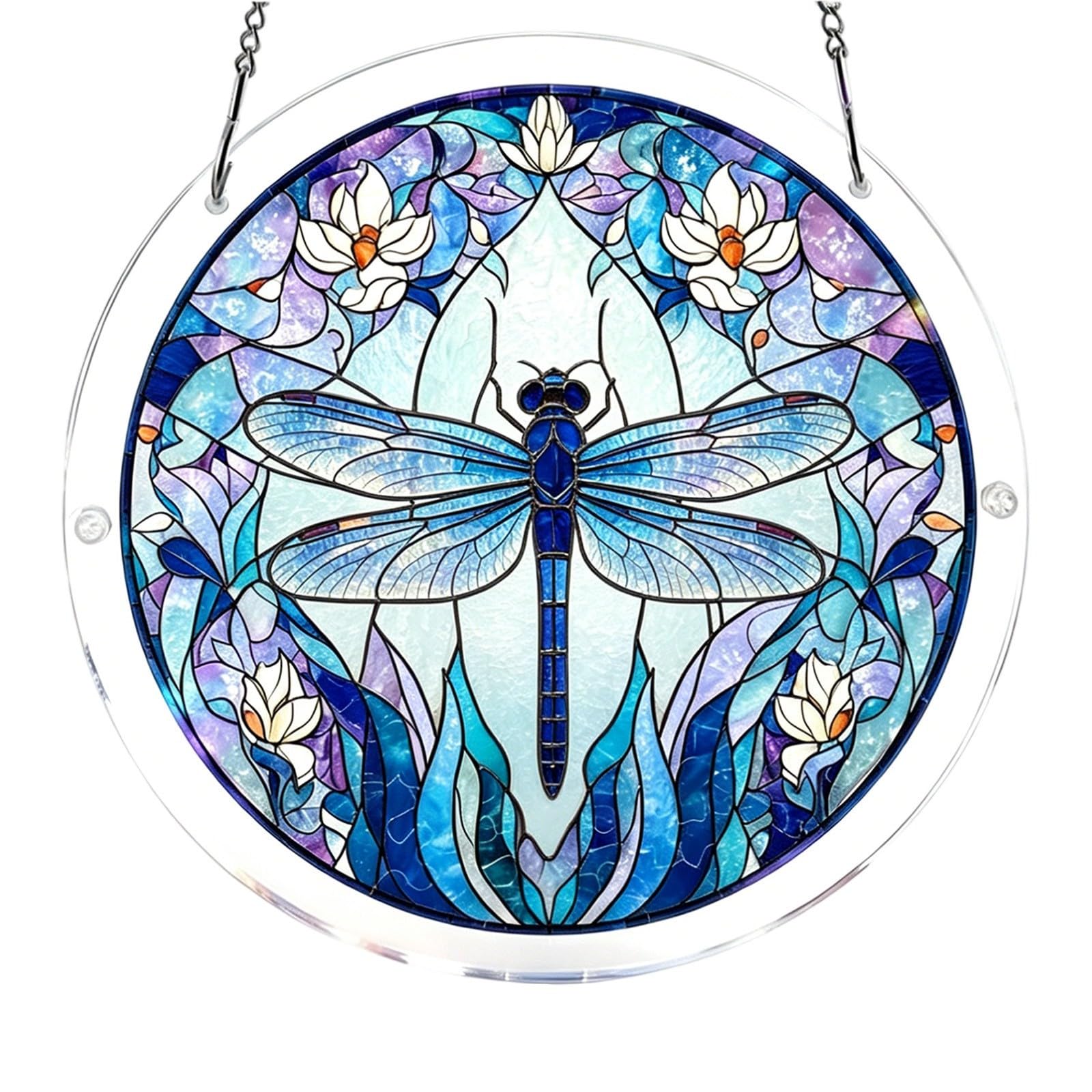 Acrylic Jigsaw Puzzle Suncatcher,Acrylic Puzzle Suncatcher,for Doors Garden and Window Hanging&Birthday Mom Women Adults Gift-19 CM,A — view 46