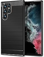 Vista 109 de Funda Qiinogow compatible con Samsung Galaxy A23 4G/5G, cubierta delgada para teléfono con absorción de golpes, funda protectora de fibra de carbono