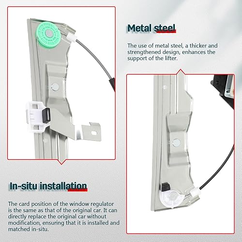 Miniatura 48 de Elevalunas eléctrico Trasero izquierdo Lado del conductor con motor se adapta a 2008-2012 para Ford Escape 2008-2011 para Mercury Mariner 2008-2011