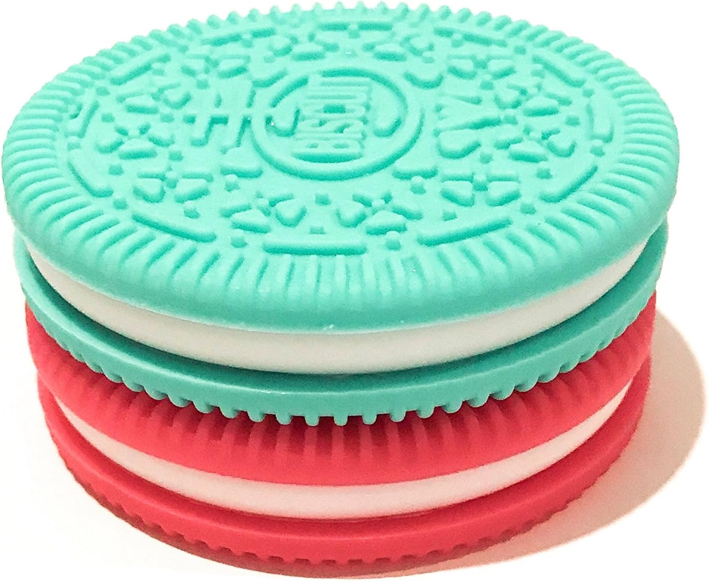 Baby Cookie Teethers Silicone Toy BPA Free - 2 Pack