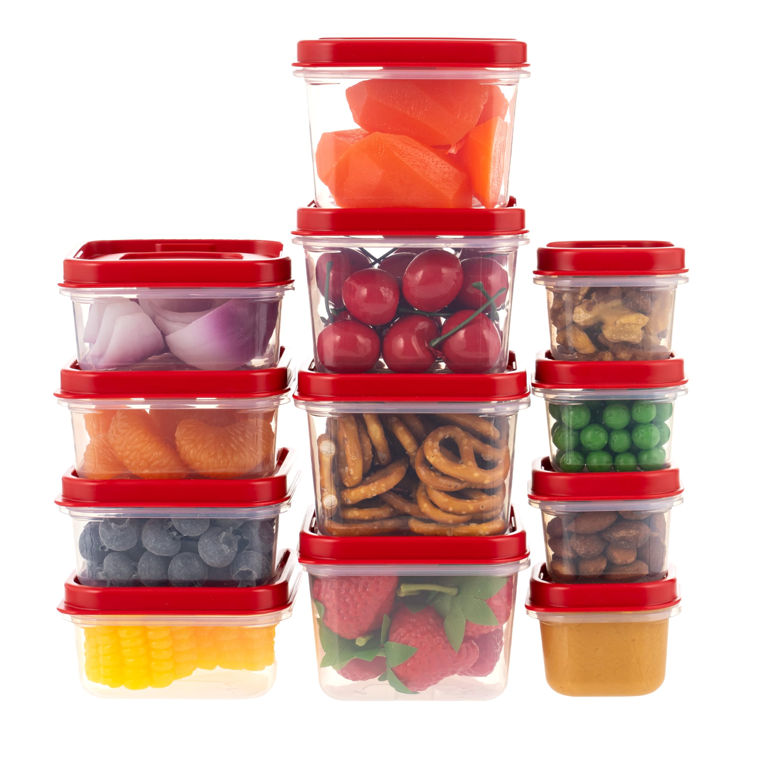 Plastic food storage containers