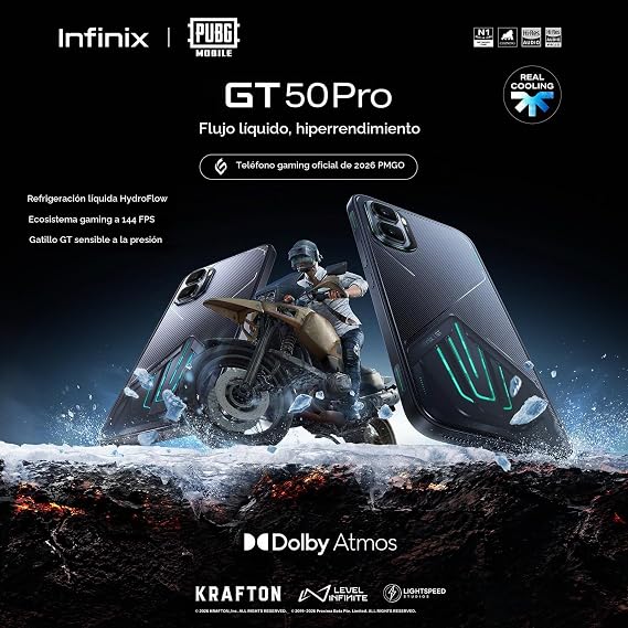 Infinix GT 50 Pro Gaming 5G 12+512GB 45W Fast Charging and 30W Wireless