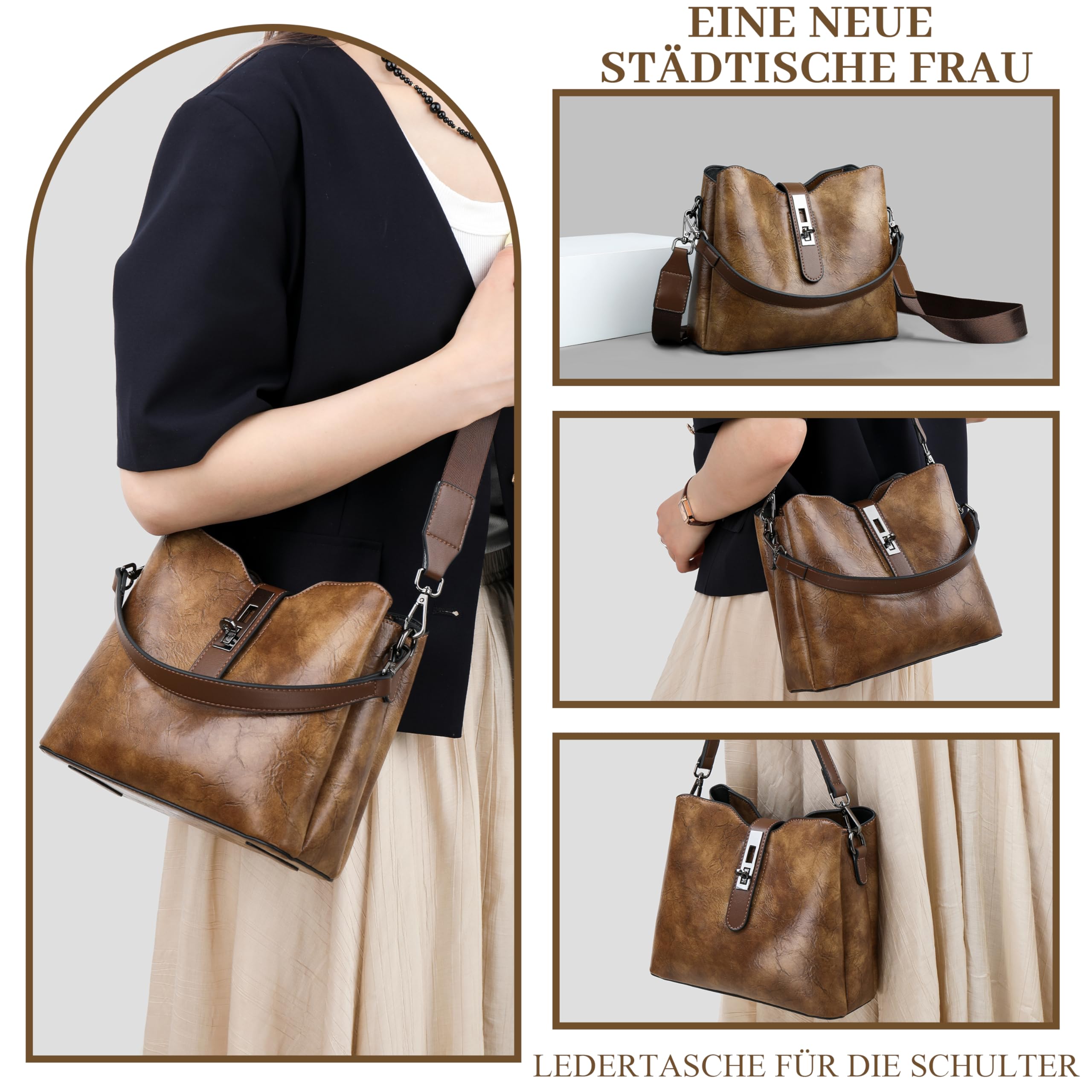 FSD.WG Borsa a mano，Borsa a Tracolla，Borsa a secchiello，Progettazione di designer