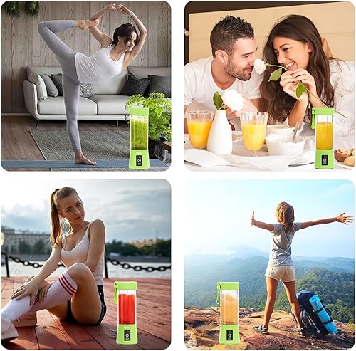 Miniatura 2 de Licuadora portátil, tamaño personal licuadora exprimidor taza, licuadora de batidos y batidos, máquina de fruta de mano, mezclador mezclador hogar