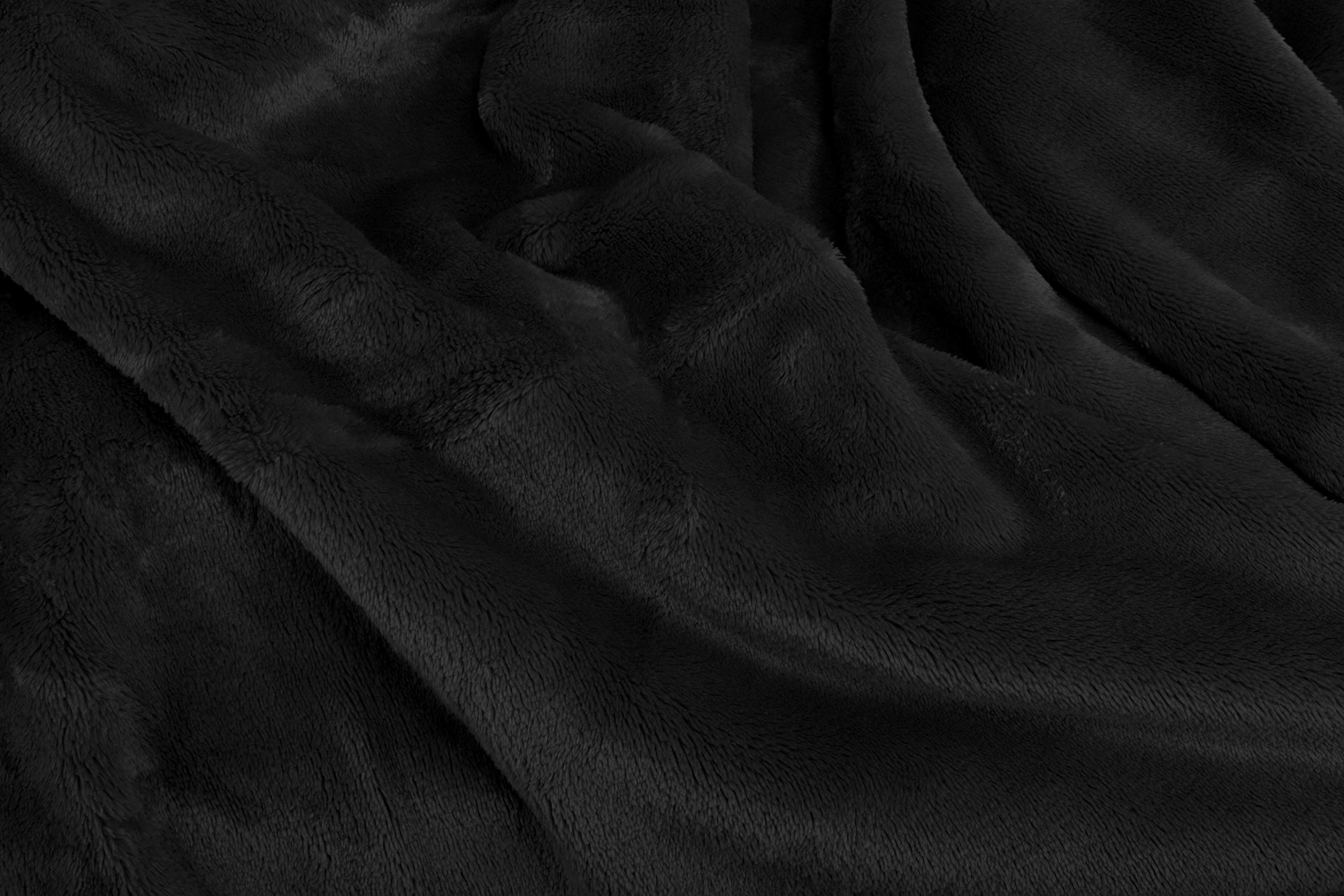 Viva Cashmere Feeling Kuscheldecke – Superweich, 150x200 Cm In Schwarz
