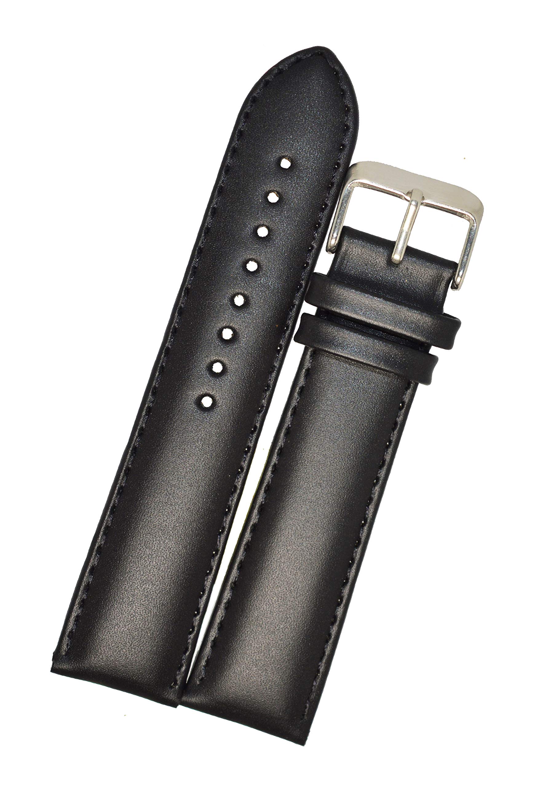 SURU® 18MM Plain Padded Leather Watch Strap / Watch Band (Width- 18mm /Colour- Black) R1 (B08ZHVD37V) Amazon Price History, Amazon Price Tracker