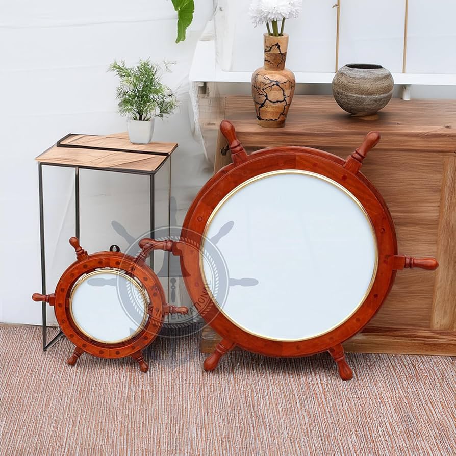 Amazon.com - Nagina International Nautical Wooden Ship Wheel