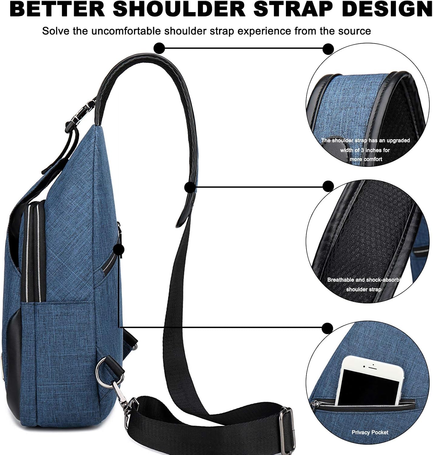 crossbody shoulder strap