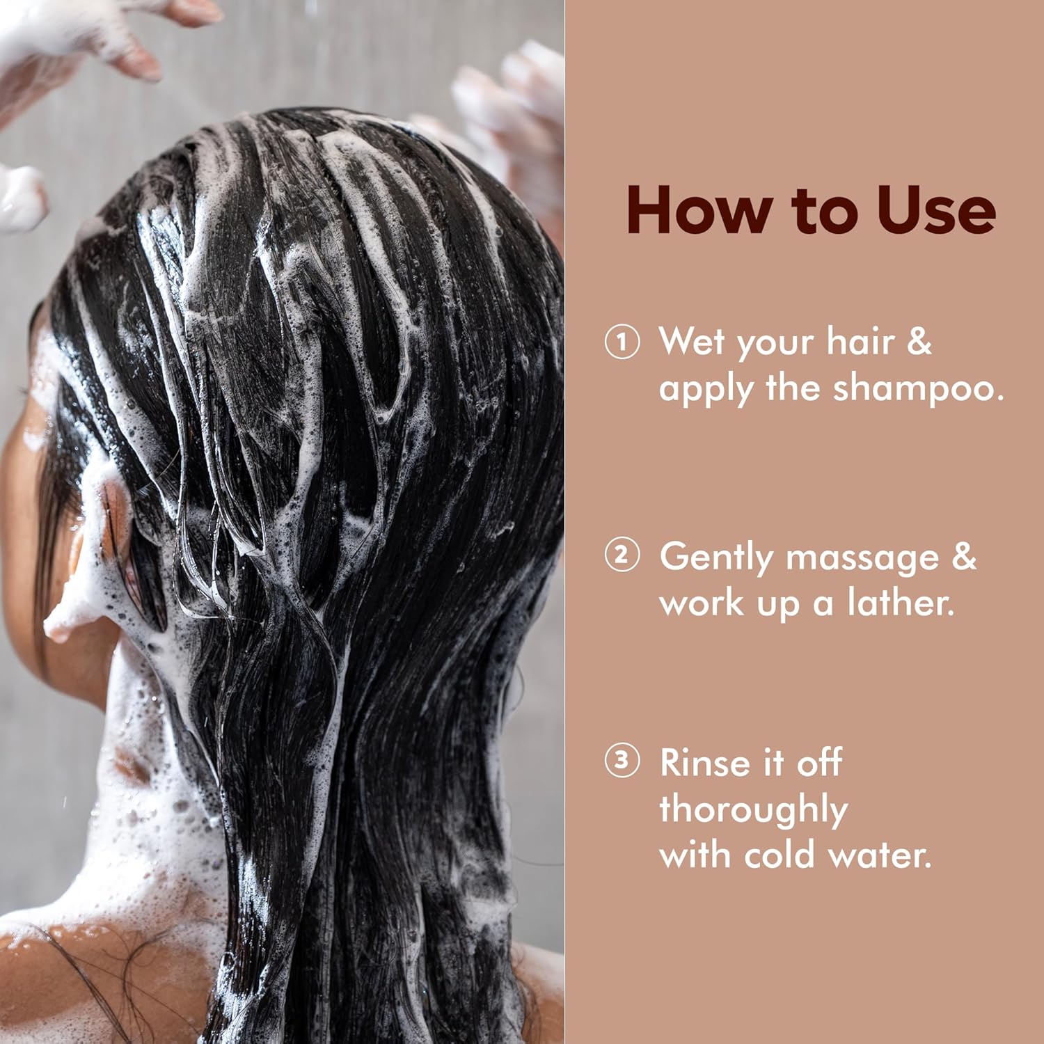 Naturali Daily Strength & Nourish Shampoo with Rice Water & Macadamia Nut Oil | Makes Hair Stronger | Paraben and Sulphate Free Shampoo | Dry Frizzy Hair Shampoo | 180 ml