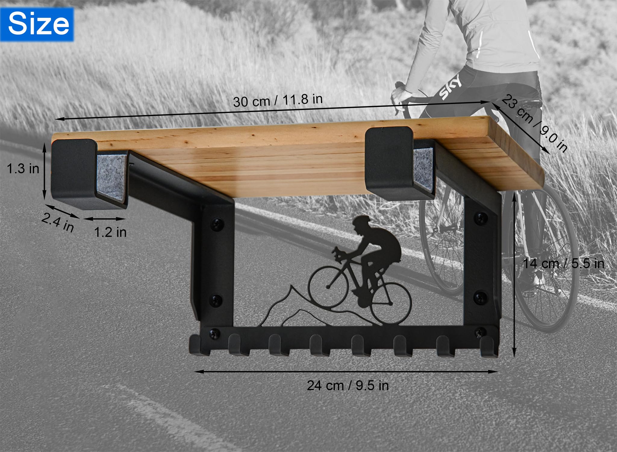 オシャレな木製『自転車ラック』 jyu-tus_shbh1060