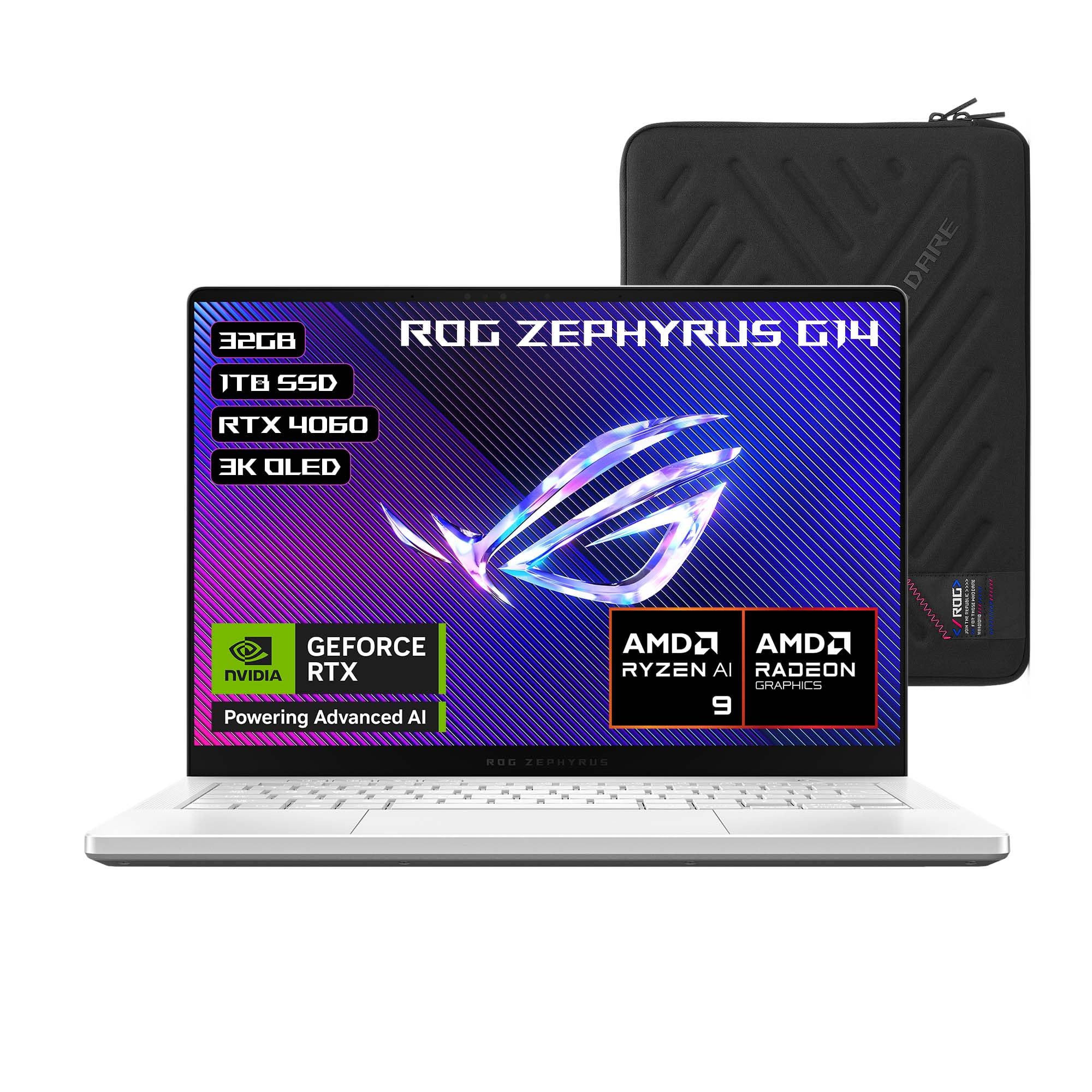 ASUS Laptop ROG Zephyrus G14/14 3K OLED/AMD Ryzen 9 Serie 8000/NVIDIA ...
