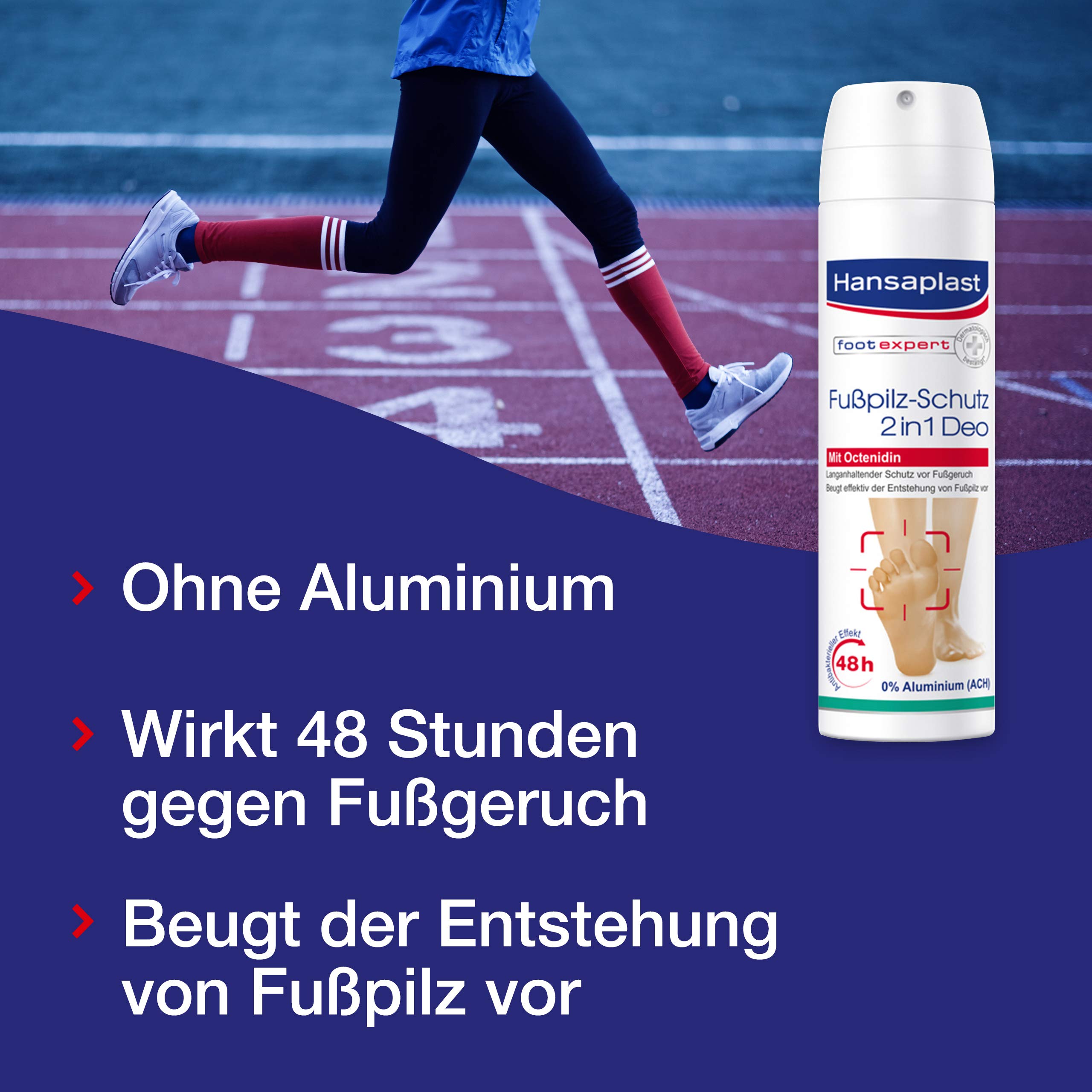 4x Hansaplast Fußpilzschutz 2in1 Deo 150 ml - B01MUF4OXN | Flasche (150 ml)