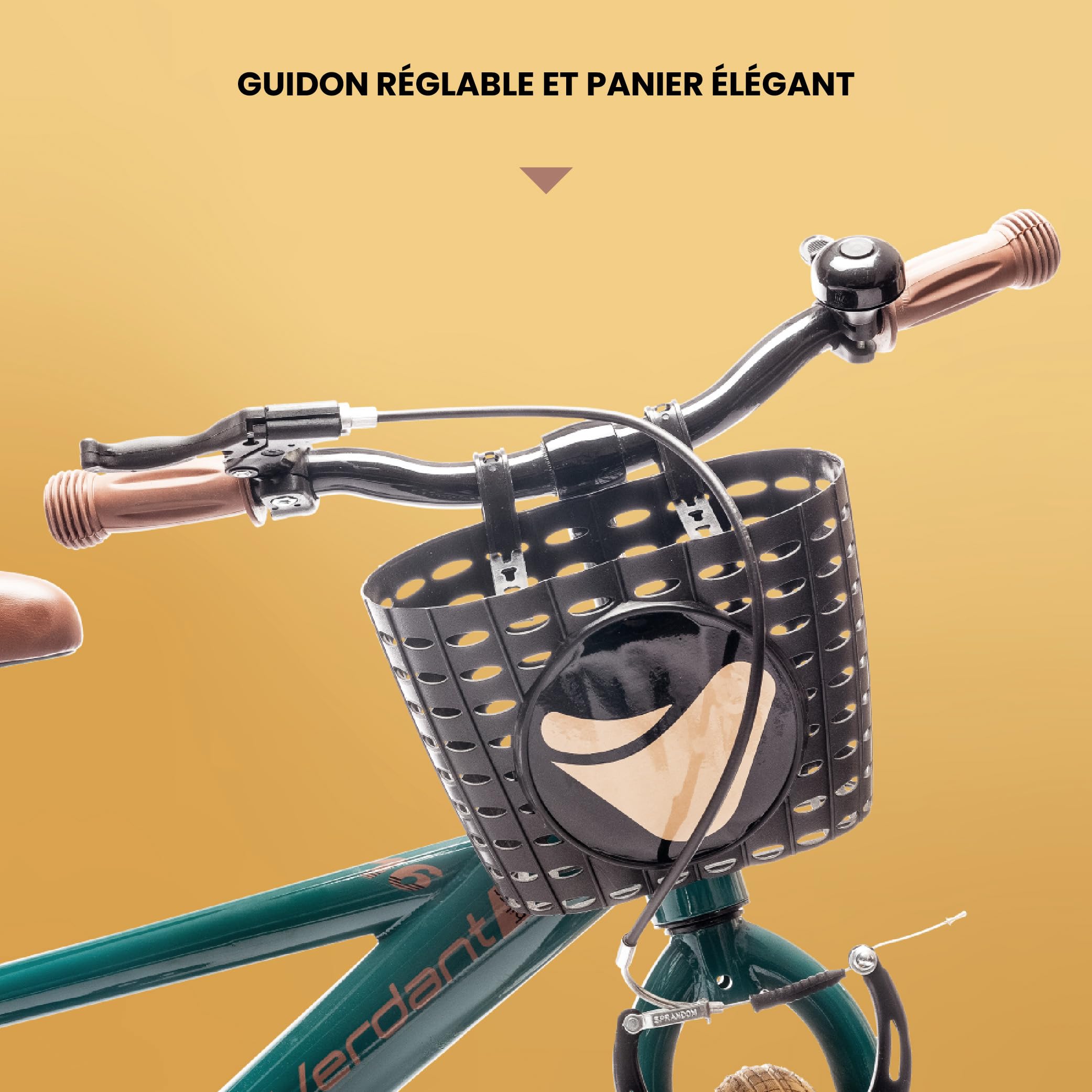sun baby Verdant Bike Vélo pour Enfant pour garçon 12/14/16 Pouces avec Barre de poussée, Sonnette, Réglage en Hauteur du siège et du Volant
