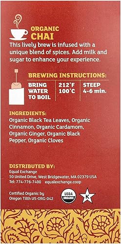 Miniatura 2 de Equal Exchange Chai de té negro orgánico - 20 bolsas de té