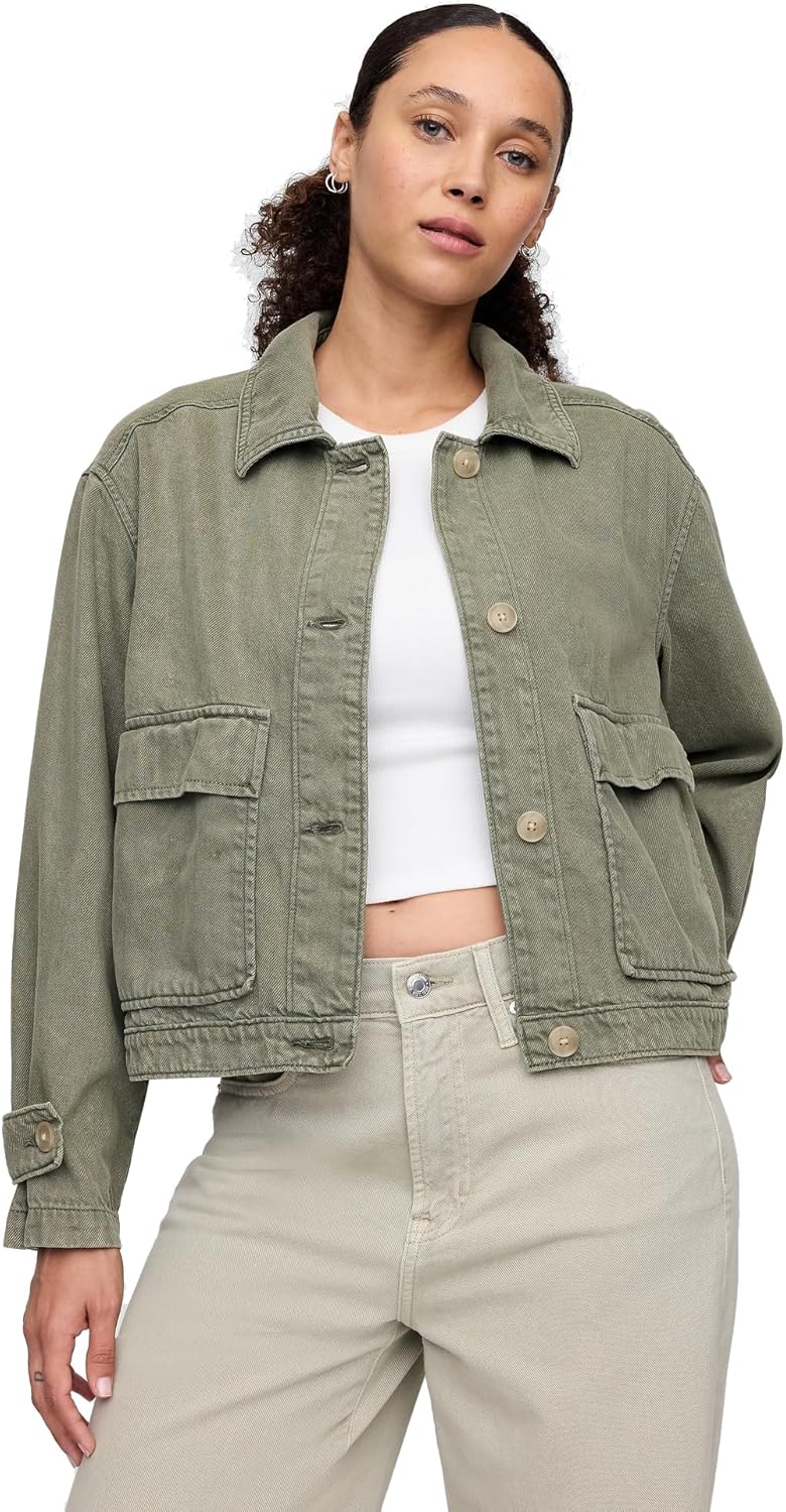 GAP women Denim Utility Jacket