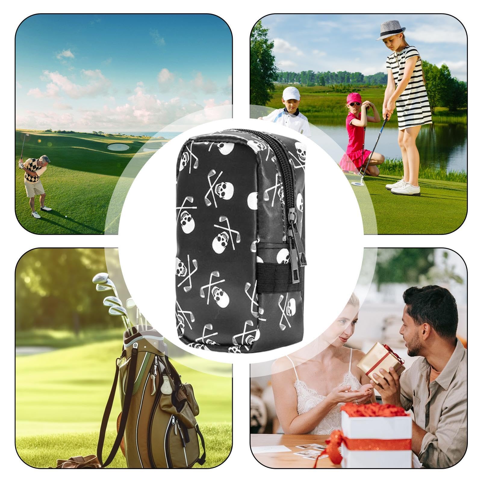 Borsa per palline da golf, custodia per palline da golf | Custodia per palline per sacca da golf resistente - da golf, custodia per tee da golf, copertura protettiva impermeabile per oggetti