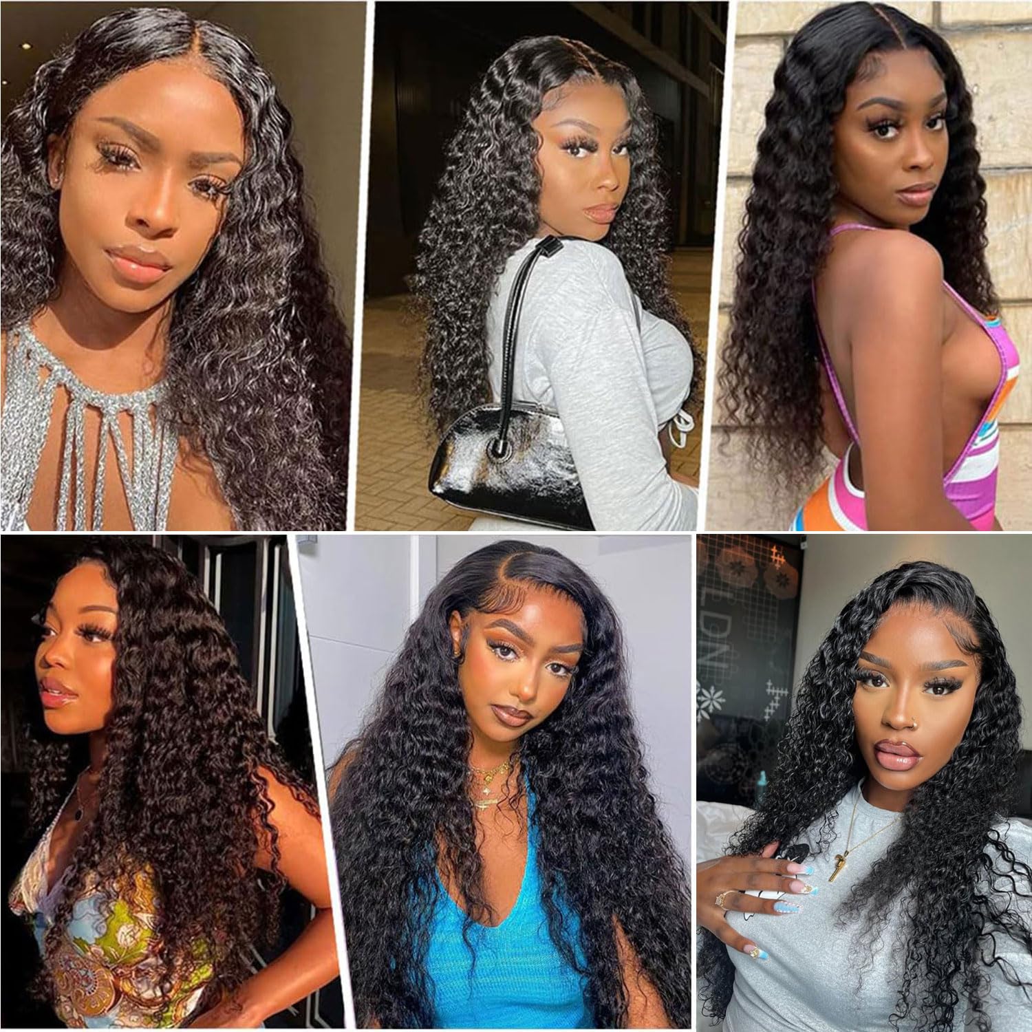 Water Wave Human Hair Bundles 8 10 12 Inch, Curly Bundles Human Hair Wet and Wavy, Short Soft Brazilian Weave Extensions for Black Women, 285g-300g