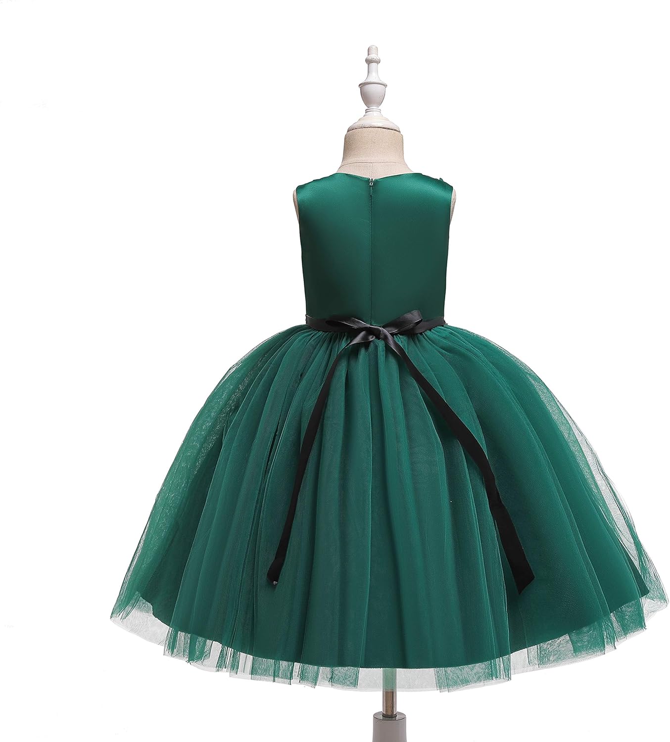 Glamulice Vintage Flower Girl Dress 3D Floral Tulle Pageant Dresses Kids Wedding Bridesmaid Formal Holiday Party Gown - Image 2