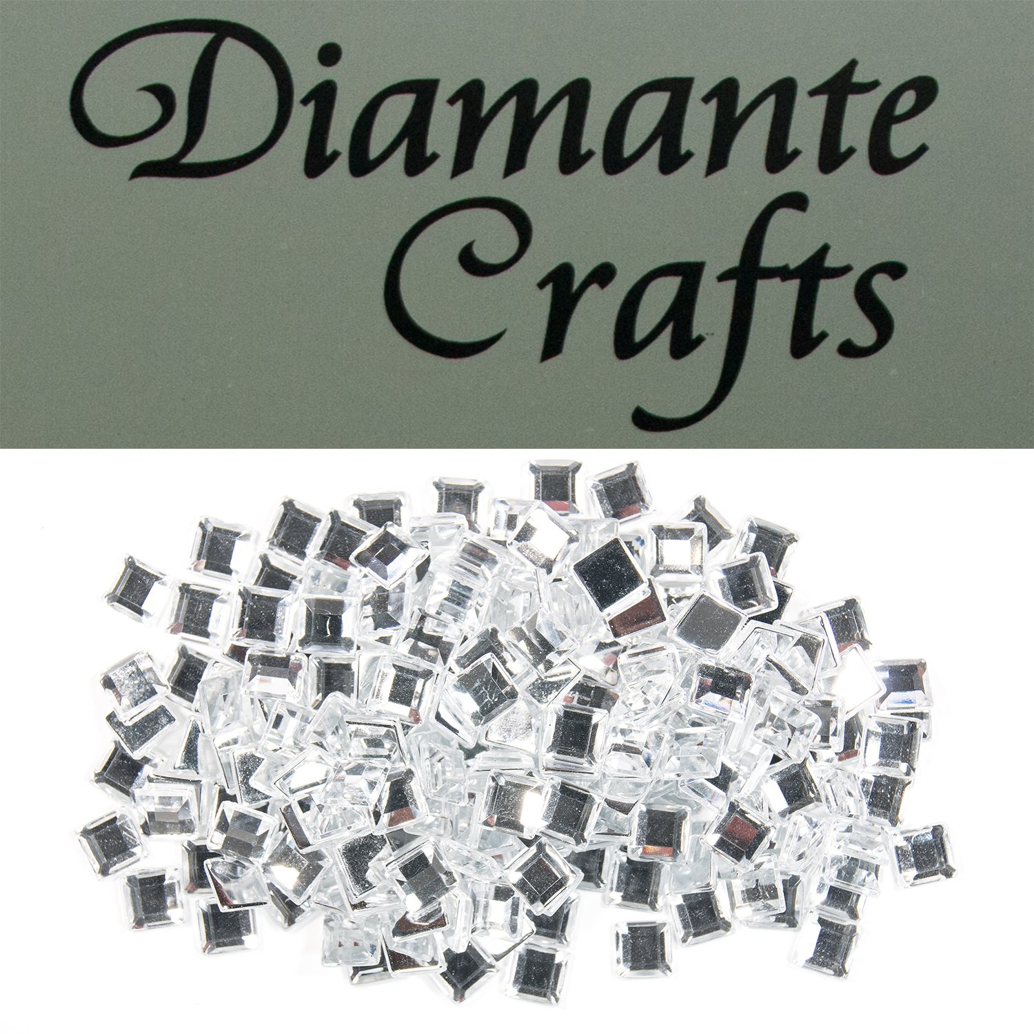 56 x 8mm Clear Diamante Self Adhesive Rhinestone Body Vajazzle Gems