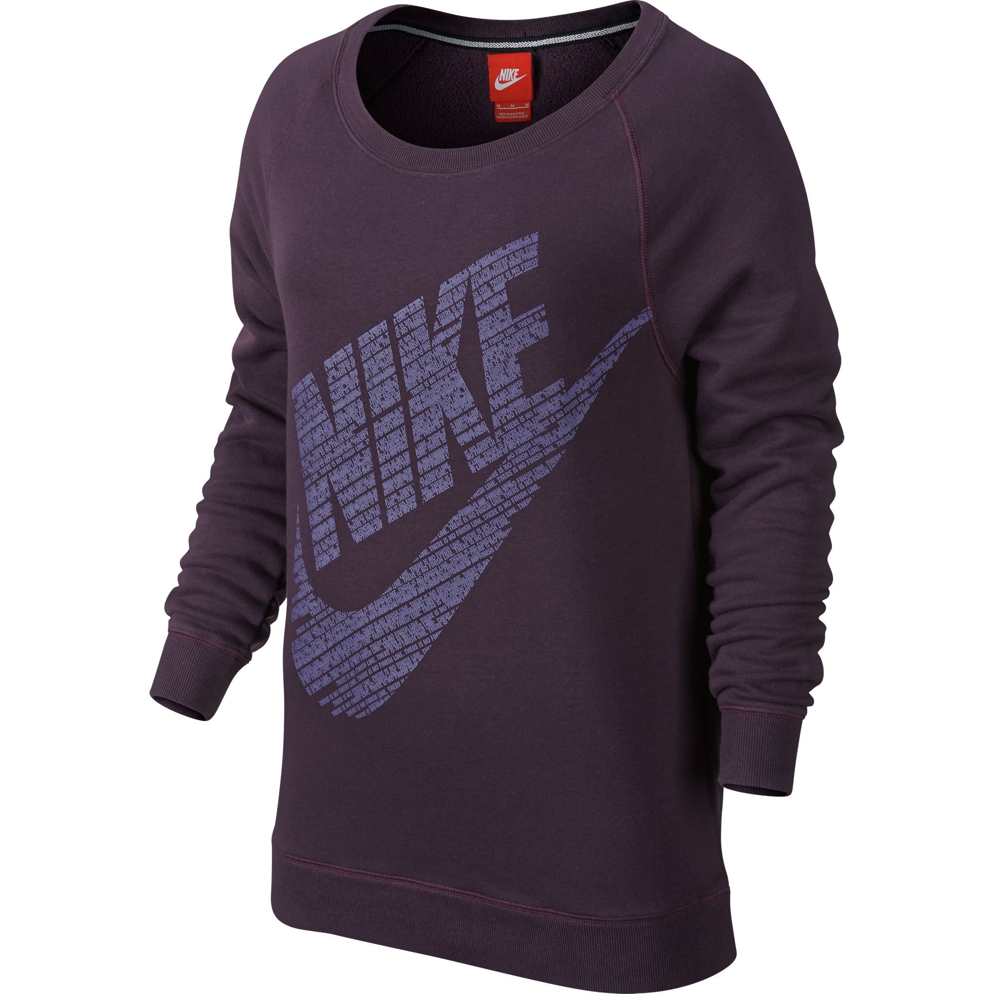 Nike Mikina Rally Boyfriend Crew Womens Sweatshirt Noble Purple
