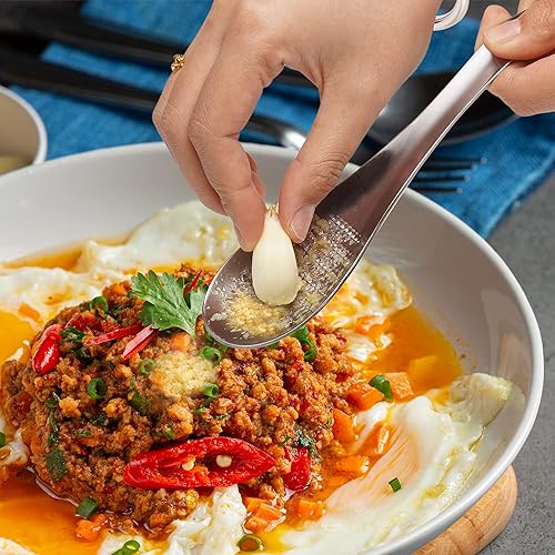 Miniatura 5 de ISKYBOB Cuchara de acero inoxidable para ajojengibre