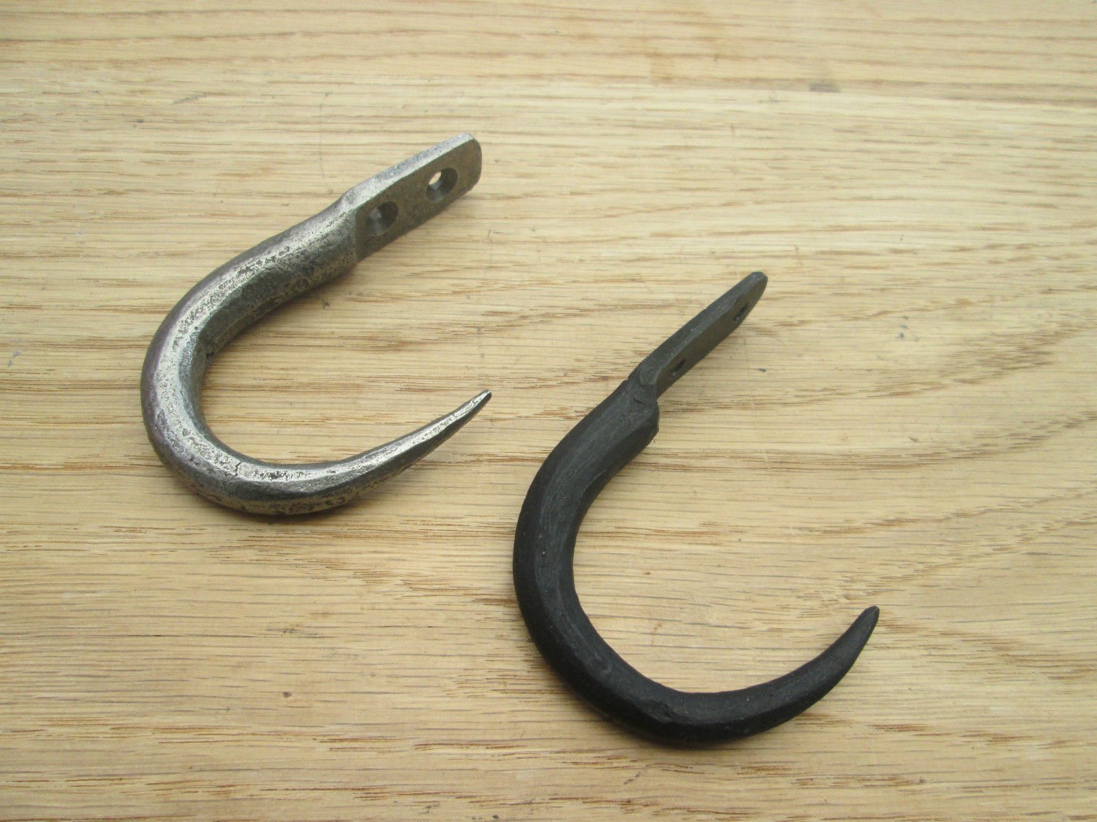 Ironmongery World Ironmongery World® Hand Forged Blacksmith Vintage Wrought Iron Kitchen Meat Butchers J Hanging Hook (Antique Iron)