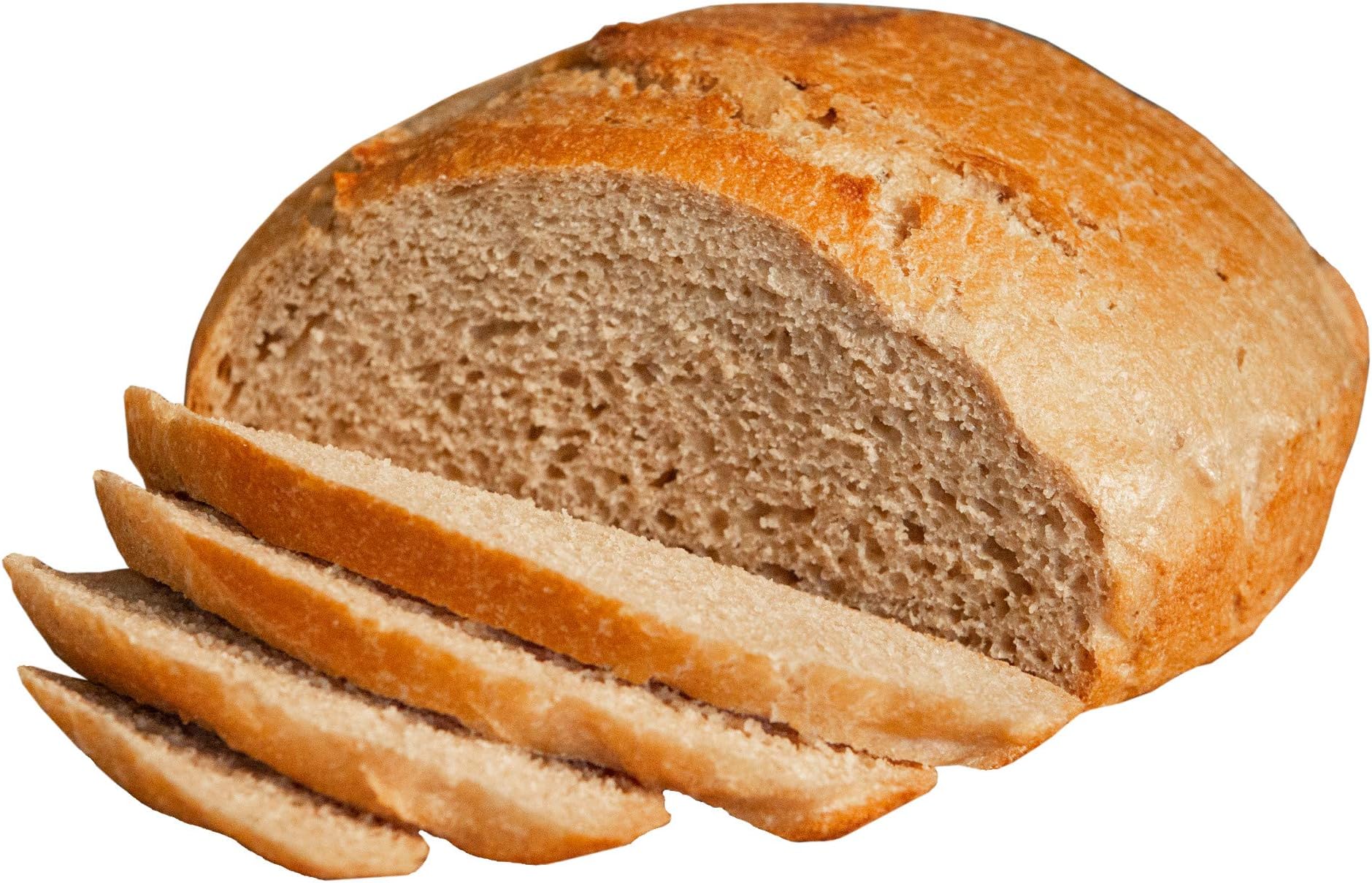 Fresh Sourdough Bread – San Francisco Bakery Style Dutch Oven Rustic Wheat – Hand-made – 3 Ingredient – 1 Sliced Artisan Round 34 oz
