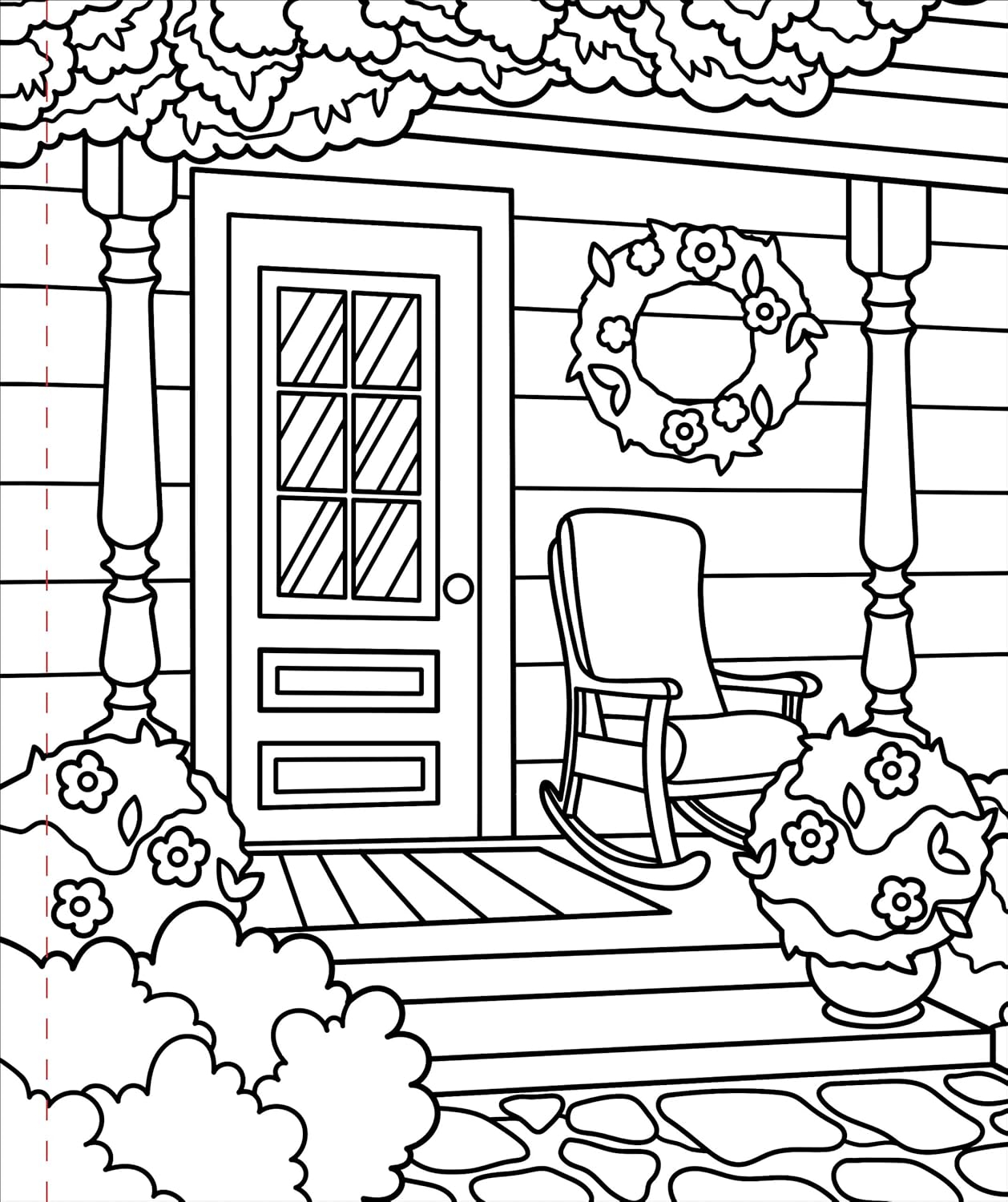 Large Print Coloring Book - Home Sweet Home - Big and Simple Designs for All Ages - Image 5
