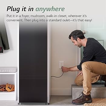 LEO　LG styler メタリックチャコール S3CW スチームウォッシュ＆ドライ「LG styler」に新モデル登場
