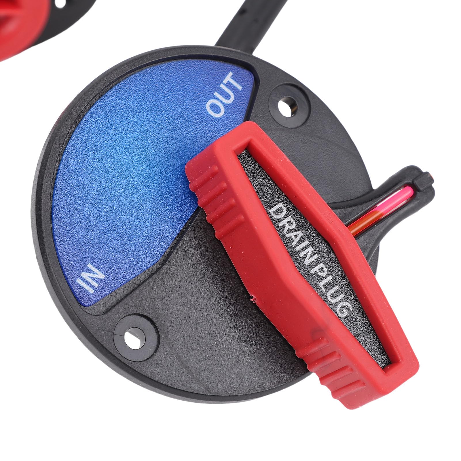 SUNGOOYUE System Zdalnego Korka Spustowego, Zestaw do Odprowadzania Wody Morskiej z gumową i metalową konstrukcją, Kabel o Długości 3,8 M, Ergonomiczne Sterowanie, 1-calowy Odpowiedni do łodzi