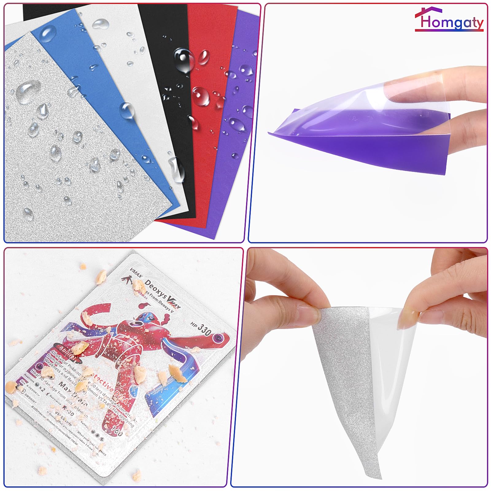 Hard Plastic Card Sleeves 10 Thick Clear Vinyl Booster Pack Sleeves For  Pokemon, Yugioh, And Magic Cards Booster Pack Protector Sleeves