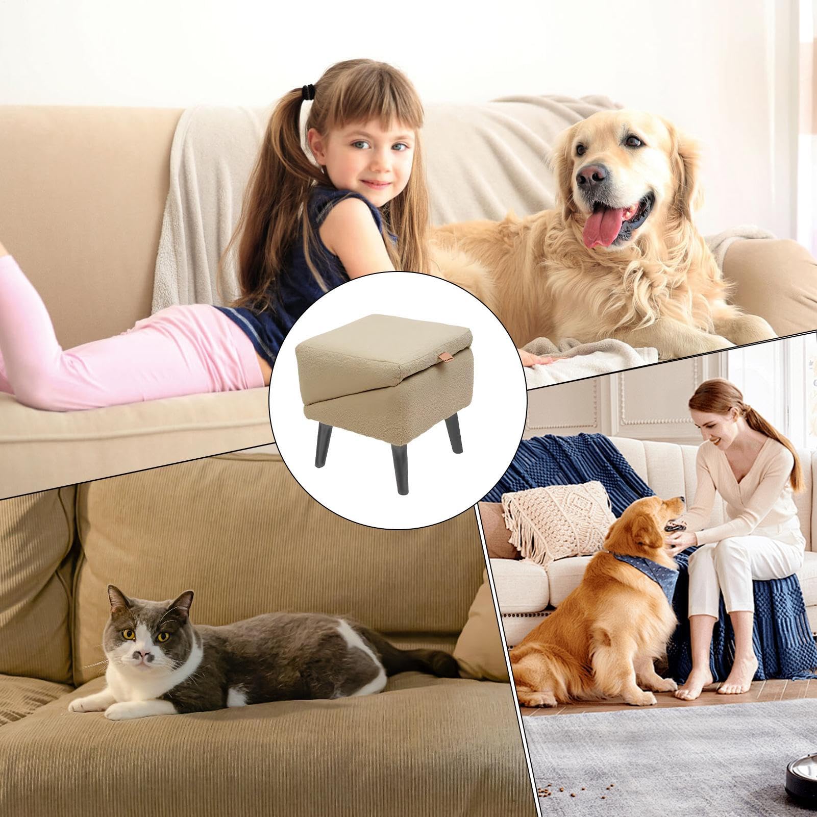 Rampe Pliable pour Chien - Escalier pour Canapé, Marchepied Anti-Dérapant pour Véhicule