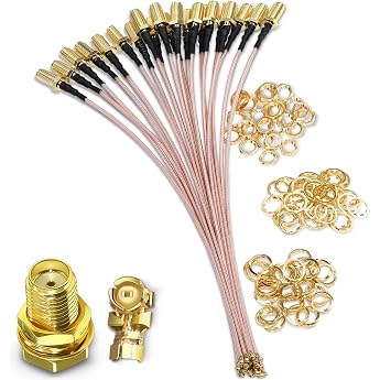 TUOLNK Pack of 5 6 Inch SMA Female to U.FL IPX RF Coaxial Adapter RG178 Pigtail Jumper Cable to Coaxial Cable UFL/IPX Cable Mini PCI to SMA Female Low Loss Coaxial Cable