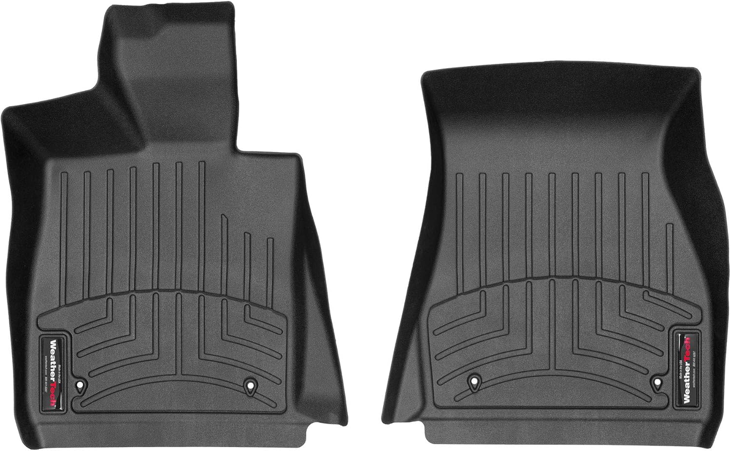 WeatherTech Custom Fit FloorLiners for BMW M850i, 840i, M850i - 1st Row (4415121), Black