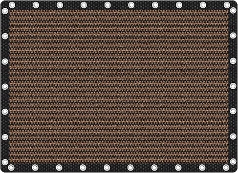 VICLLAX Shade Fabric Sun Shade Cloth 10x14 FT, Privacy Screen with Grommets for Patio Garden Pergola Cover Canopy, Mocha