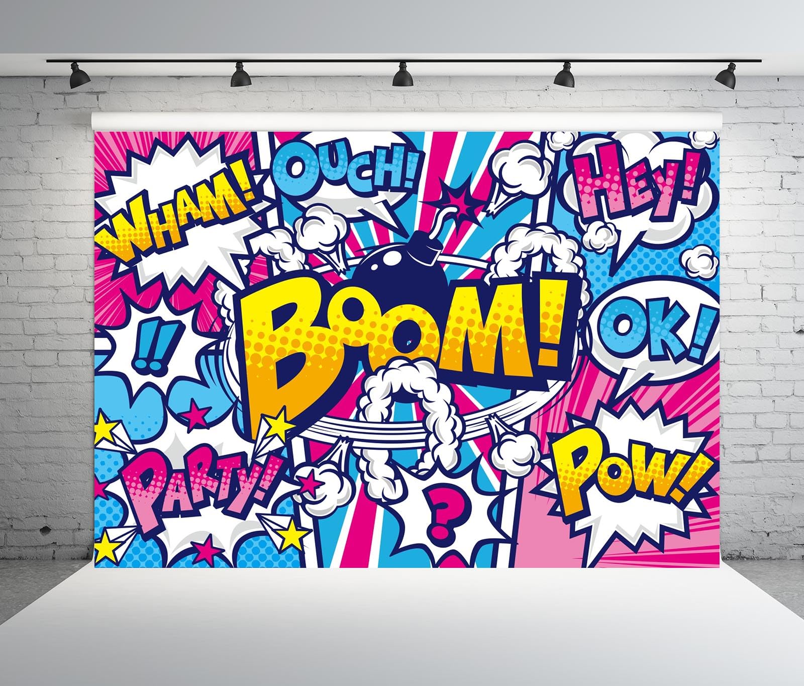 BELECO 7x5ft Fabric Cartoon Wild West Desert Backdrop Western Cowboys Backdrop