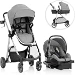 Evenflo Omni Plus Modular Travel System with LiteMax Rear-Facing Infant Car Seat - Mylar Gray