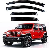 Vista 53 de KPY Moldura deflectora de viento con protección contra la lluvia compatible con GMC Terrain 2018-2023, 4 unidades, para ventana lateral, autoadhesiva