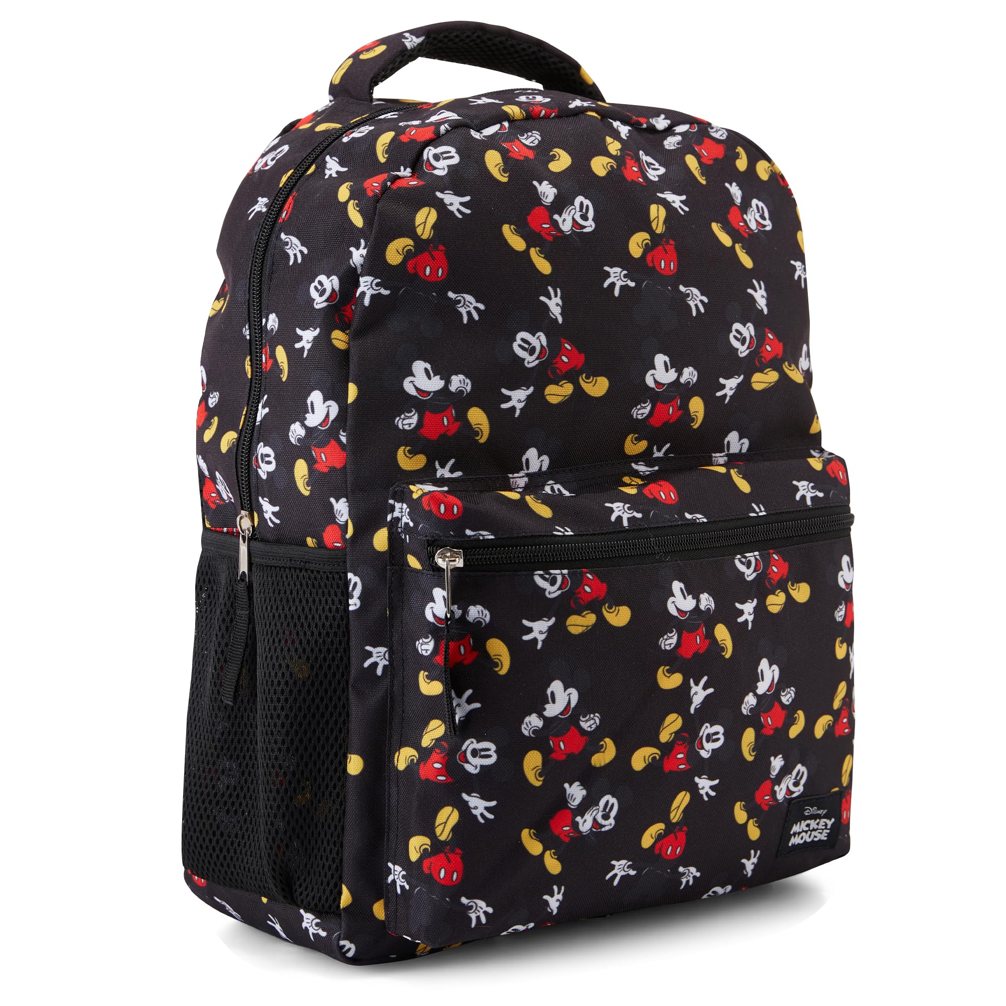 Disney Classic Allover Bookbag Backpack - Mickey Minnie Mouse Lilo and Stitch Tinker bell Allover School Bag for Kids, Adults