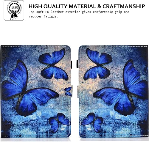 Miniatura 6 de Funda universal de 7 pulgadas, de piel sintética, antideslizante, con soporte magnético ranuras para tarjetas, funda delgada plegable para todas las