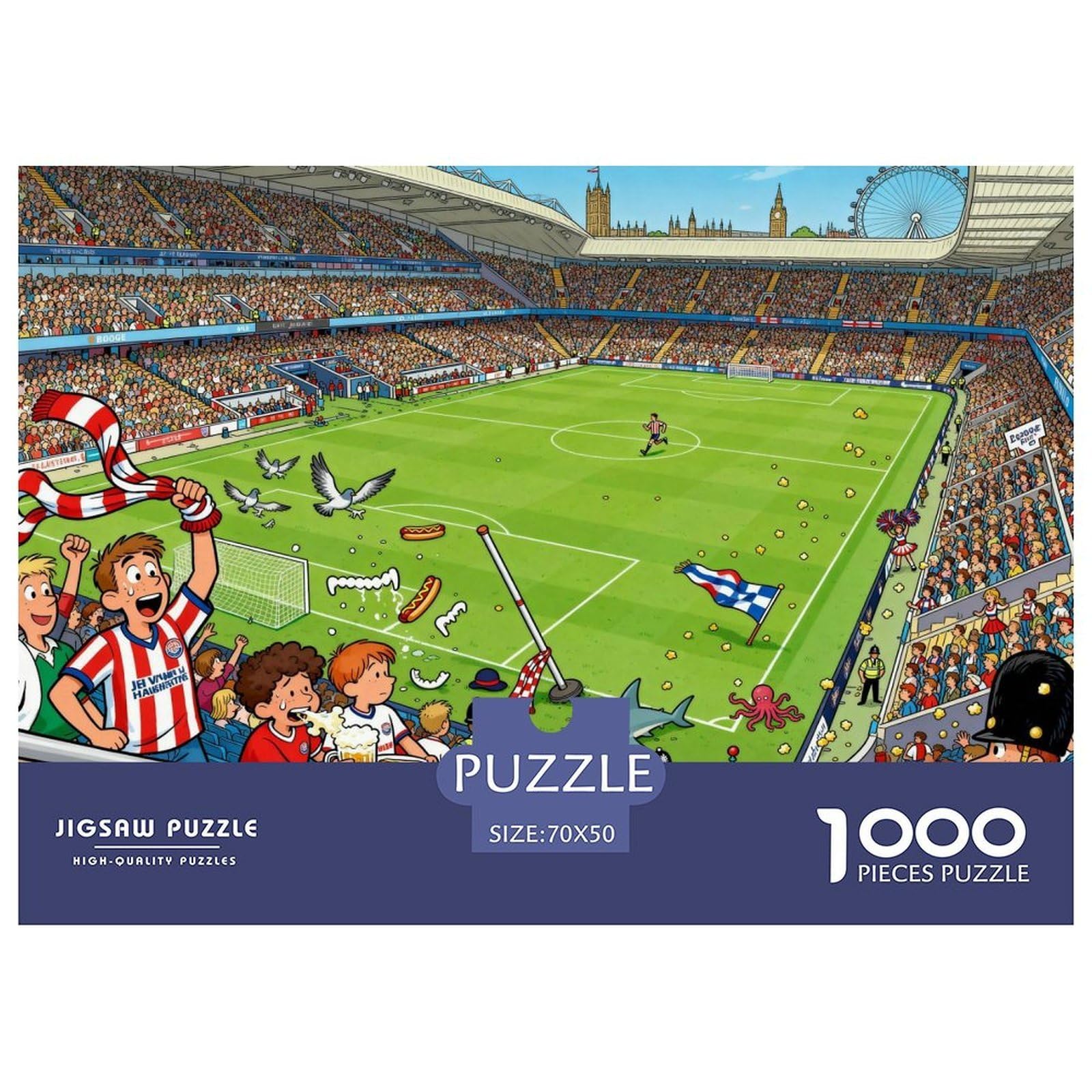 English Football Wooden Jigsaw Puzzle Waterproof 1000 Piece Puzzles for Adults Impossible Educational Games