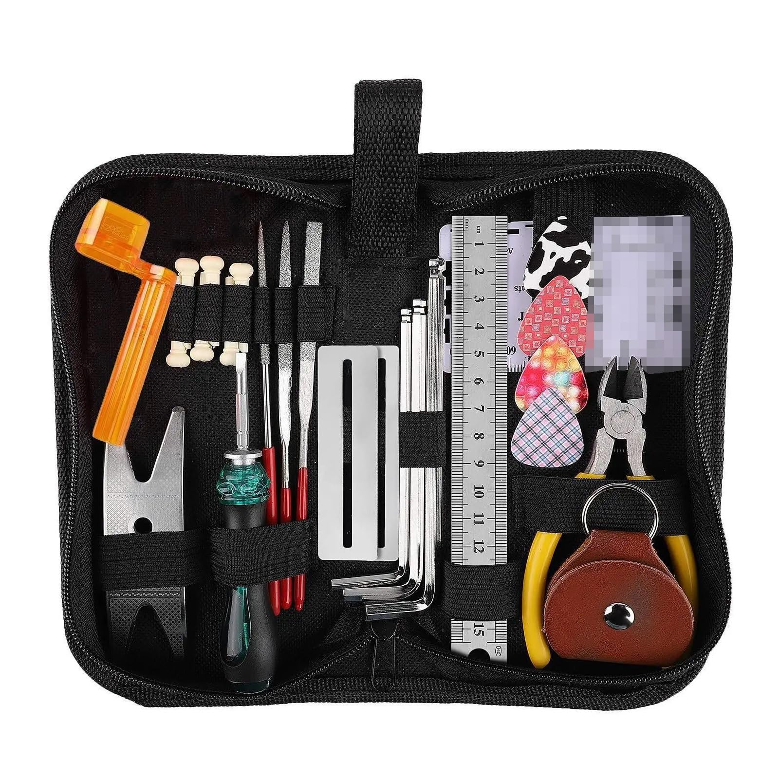 Werkzeuge für den Gitarrenbau Gitarren-Reparatur-Werkzeug-Set, Elektrische Akustikgitarre, Reparatur, Wartungswerkzeug, Zubehör-Set